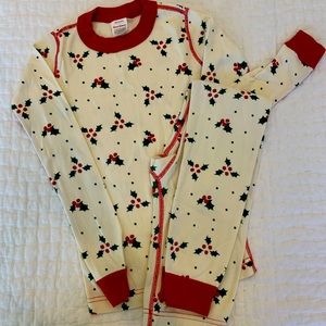 Holly print Hanna Andersson organic pajama set, 130 cm or US 8.